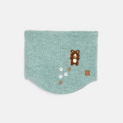 طفل رضيع منسوج ببطانة ناعمة من سنود بوا على شكل حيوان أخضر